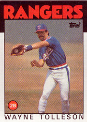 1986 Topps Baseball Cards      641     Wayne Tolleson